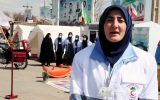ارائه خدمات توسط جوانان هلال احمر سراب به مسافرین نوروزی