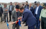 آیین کلنگ زنی شبکه فاضلاب روستای قلعه جوق