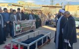 پیکر مادر شهید اکبر بی باک در سراب تشییع و خاکسپاری شد