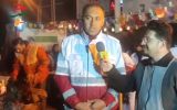 ارایه خدمات جمعیت هلال احمر شهرستان سراب به مسافران نوروزی