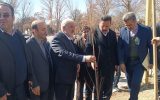 کاشت نهال توسط وزیر نیرو در پارک شهید بهشتی سراب بمناسبت روز درختکاری